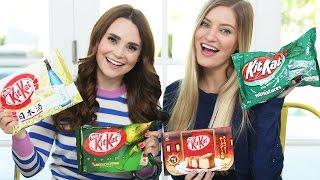 TRYING FUN KIT KAT FLAVORS w/ iJustine!