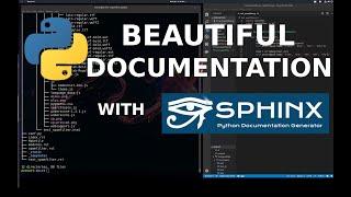 Auto-Generated Python Documentation with Sphinx (See comments for update fix)