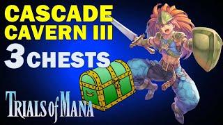 Cascade Cavern III: All Treasure Chests Location | Trials of Mana: Treasure Boxes Collectibles Guide