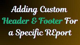 How to Add Custom Header & Footer for a Specific Report in Odoo 16