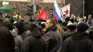 Стихийный митинг в Донецке местная власть не поддержала пророссийские лозунги