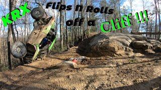 Krx Flips and Rolls off a cliff on Carburetor Hill