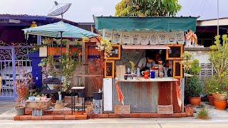 ASMR Cafe Vlog Mini Coffee Shop Jintana cafe’ Moka Pot Slow Bar Tasty Inside Small Business Ideas
