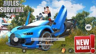 I GOT THE NEW BUGATTI CAR SKIN in Rules Of Survival ! New Update Hype !