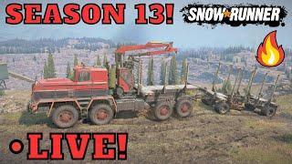 SnowRunner Season 13 Is HERE! LIVE PTS Gameplay Kazakhstan Region New Trucks/Cargo Update/DLC