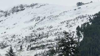 Avalanche near Alyeska Resort