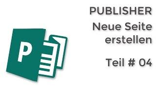 04 Publisher neue Seite erstellen