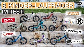 Children's balance bike comparison test: 8 children's balance bikes from Woom, Kokua, Puky & more