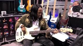 Verdine White @ Sadowsky bass NAMM 2017 (Smooth Jazz Family)