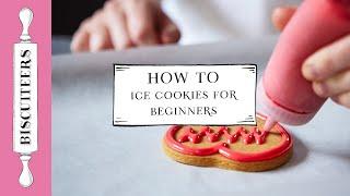 How to ice Sugar Cookies for beginners | Hand-Iced Biscuits | Biscuiteers Baking Company