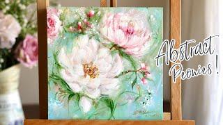 Step by Step Abstract Floral painting Beginner Special tutorial