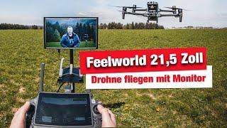 Feelworld 21,5 Zoll & 1000cdm2 - Dji M30 Drohne mit hellem Monitor fliegen für BOS, Feuerwehr & Co.