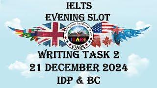 21 December 2024 IELTS / Writing Task 2 / Academic / Exam Review / INDIA