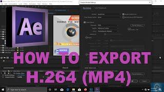 After Effects Tutorial: How to Render Export Video in After Effects CC H264 MP4