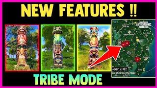 Top Hidden Features Of Tribe Mode Pubg Mobile | Everything New In Jungle Adventure Mode