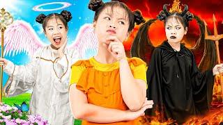 Angel Vs Demon! Baby Doll, Be a Good Person! - Funny Stories About Baby Doll