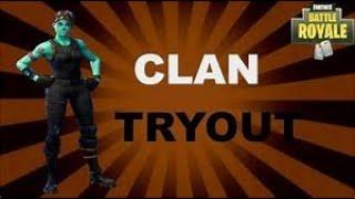 Fortnite Clan Tryouts Europe Servers PS4 XBOX PC | Fortnite LIVE PS4 Gameplay