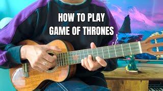 Game of Thrones Ukulele Fingerstyle Tutorial with Tabs by Natasha Ghosh