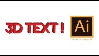 How to Create 3D Text in Illustrator ⎪ Adobe Illustrator for Beginners