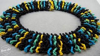 How To Make "Zulu" Necklace | Bozic Art Tutorial | Beebeecraft.com