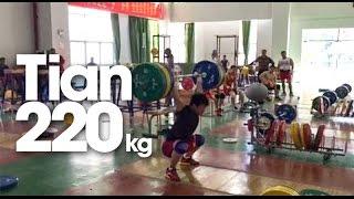 Tian Tao (85kg, China) 220kg Clean & Jerk