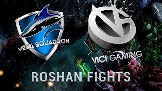 Roshan fights - Vega Squadron vs. Vici Gaming @ The Frankfurt Majors 2015