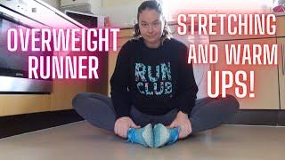 How I Warm Up And Stretch For My Runs ‍️‍️| Overweight Running | Lucy Shaw