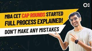 MBA CET Cap Round Full Process | Crack Every Test