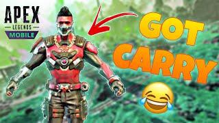 So this is how it feel having a decent random player ... | Apex Legends Mobile