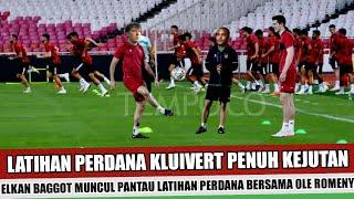 KEMBALI BIKIN HEBOH!!TIBA TIBA ELKAN BAGGOT MUNCUL DALAM SESI LATIHAN PERDANA PATRICK KLUIVERT...