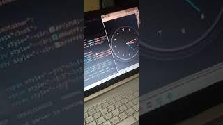 The clock using javascript #developer #javascript #code #frontend #software #dsa #computer #science