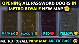 Opening All PASSWORD DOORS IN Metro Royale New ARCTIC BASE MAP  PUBG METRO ROYALE