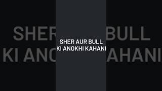 Sher aur bull ki anokhi kahani , #aivideo #ai #ytshorts #shorts #shortsfeed #viralshorts #viral