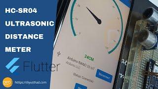 HC-SR04 Ultrasonic Distance Meter | Flutter With Arduino