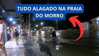 Flooded Streets at Praia do Morro in Guarapari