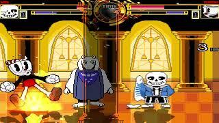 NICK54222 MUGEN: Sans VS Cuphead