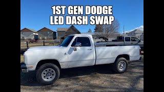 1st gen dodge W/D150,250,350 LED gauge cluster swap