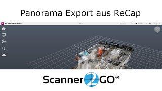 Panorama Bilder aus ReCap im JPG oder PNG Format exportieren - Scanner2GO