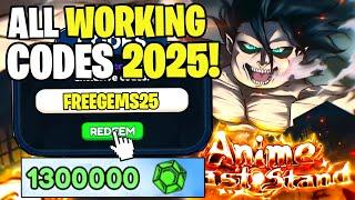 *NEW* ALL WORKING CODES FOR ANIME LAST STAND IN FEBRUARY 2025! ROBLOX ANIME LAST STAND CODES