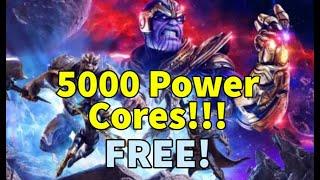 FREE 5000 POWER CORES in Web Store!!!! MARVEL Strike Force