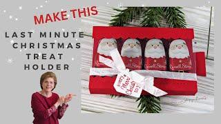 Perfect Stocking Stuffer Last Minute Christmas Treat Holder (a cute treat holder ready in minutes)