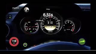 C63 AMG W204 acceleration 0-200km/h / 0-200km/h 1/4 mile Dragy