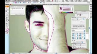 Gradient Mesh Tool Portrait - Adobe Illustrator Tutorial