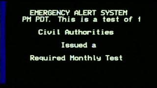 Emergency Alert System (EAS) Sample Monthly Test,- ID/WA/OR, 2015