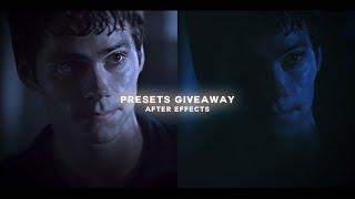 effects presets giveaway! - after effects (colorings, twitch and effects)