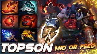 TOPSON PUDGE - Mid Or Feed - Dota 2 Pro Gameplay [Watch & Learn]