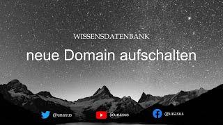 neue Domain aufschalten