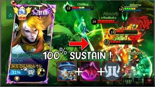 FINALLY ARLOTT 100% SUSTAIN BUILD !! ARLOTT NEW BEST BUILD AND EMBLEM 2024 !! - MLBB