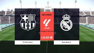 El ClásicoBarcelona vs Real Madrid | Laliga 2023/24 | PES2021