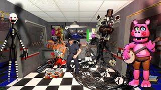 ANIMATRONICS SCARE THE SECURITY GUARD FNAF COOP Garry's Mod